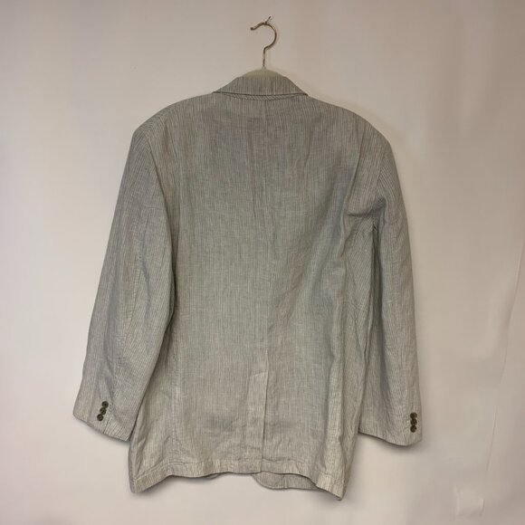 Calvin Klein Mens Suit Jacket SZ XL Pants 40X30 100% Linen Beachy Preppy Summer - Picture 5 of 14